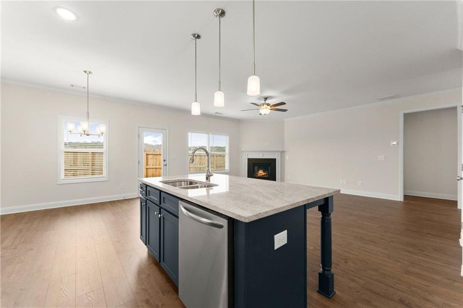 Furnished interior view inside a new home in , Dawsonville (Image 14).
