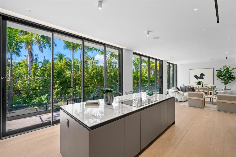 Furnished interior view inside a new home in , Miami Beach (Image 6).