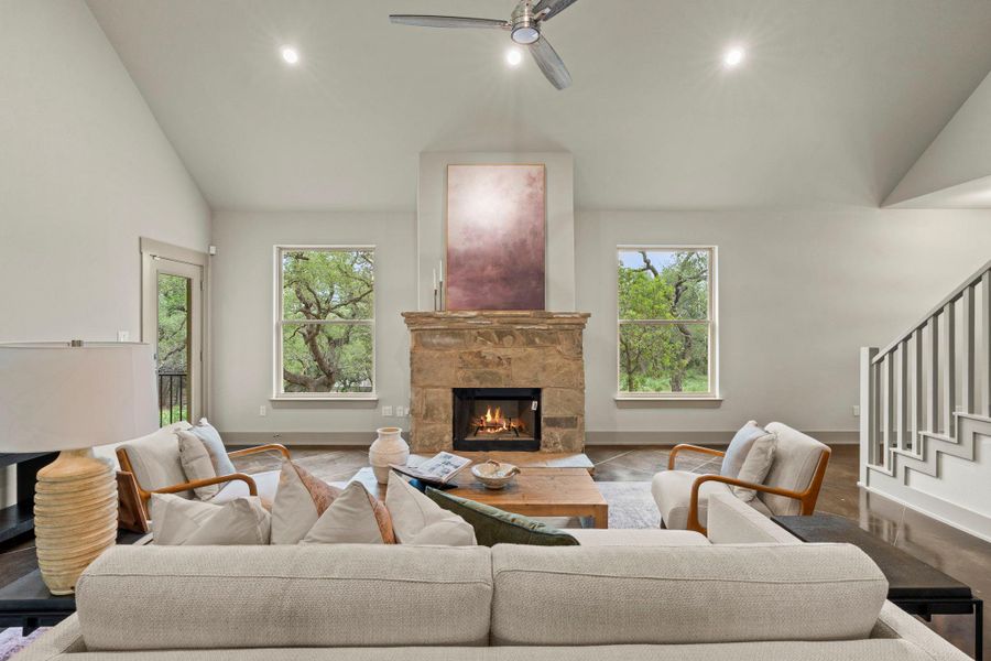 Furnished interior view inside a new home in , Dripping Springs (Image 14).