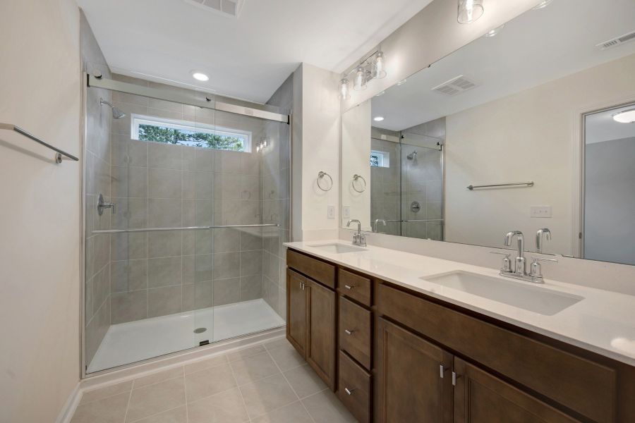 Furnished interior view inside a new home in Townes on Leesville, Durham (Image 8).