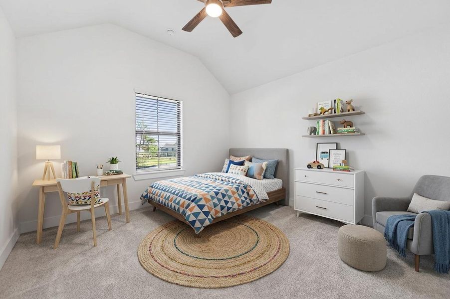 Furnished interior view inside a new home in Sorella, Tomball (Image 18).