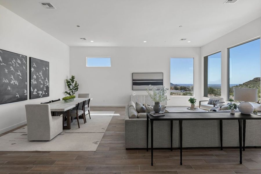 Representative furnished interior of a home built from the Overlook by KLMR Homes in Bellos at The Summit, Fountain Hills (Image 15).