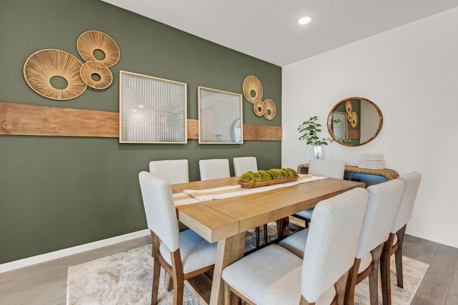 Representative furnished interior of a home built from the Copper by Mattamy Homes in Oasis At Rocking K, Vail (Image 14).