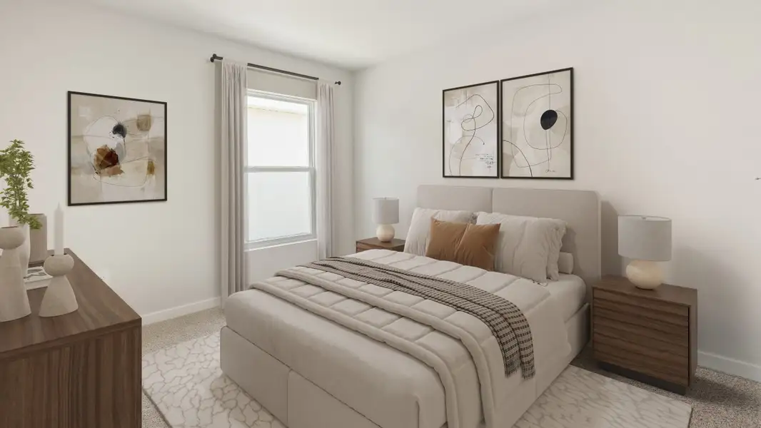Furnished interior view inside a new home in Bentley Crossing, Fort Myers (Image 8).