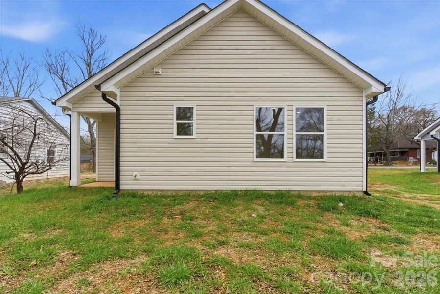 Exterior details and patio area of a home in , Shelby (Image 4).