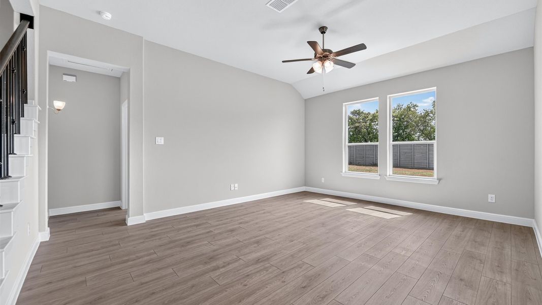 Representative unfurnished interior of a home built from the Tallow by D.R. Horton in Treeline, Justin (Image 18).