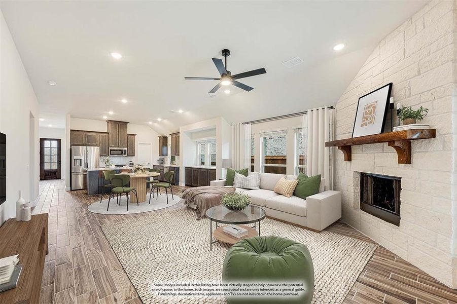 Furnished interior view inside a new home in Silo Mills, Joshua (Image 13).