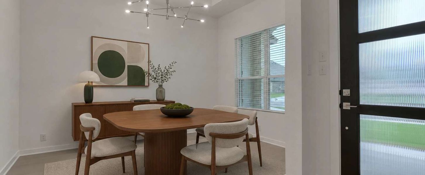 Representative furnished interior of a home built from the Blanco by Ashton Woods in Saddlebrook Ranch, Schertz (Image 4).