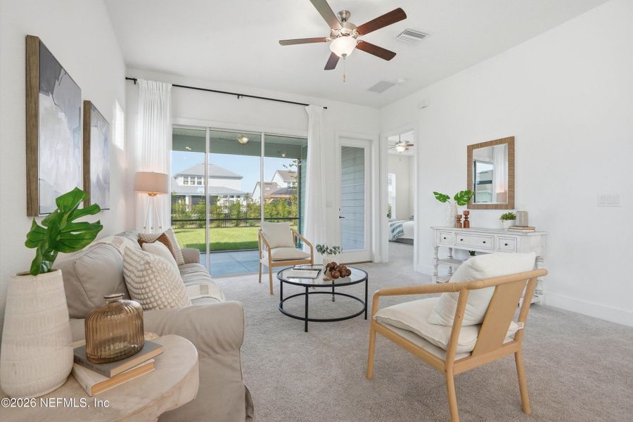 Furnished interior view inside a new home in , Jacksonville (Image 14). Furnished interior view inside a new home in , Jacksonville (Image 14).
