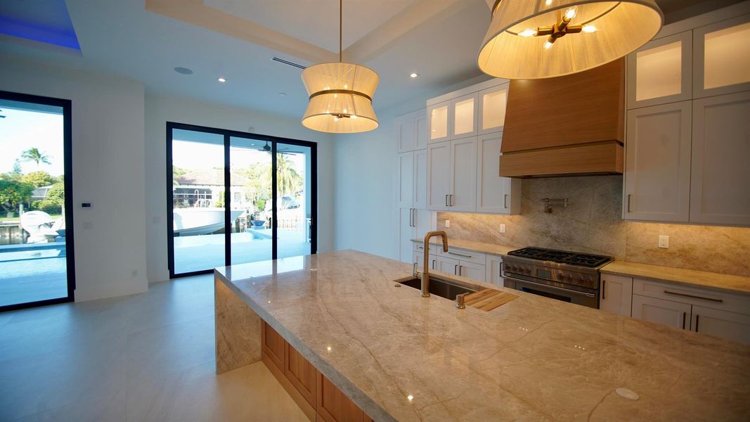 Furnished interior view inside a new home in , Palm Beach Gardens (Image 49).