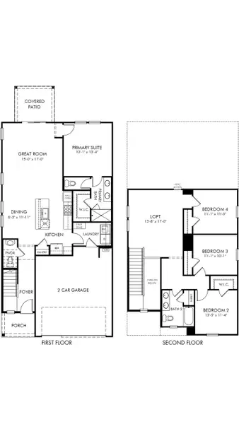 2D floor plan layout of this home in , Wendell, NC (Image 2). 2D floor plan layout of this home in , Wendell, NC (Image 2).
