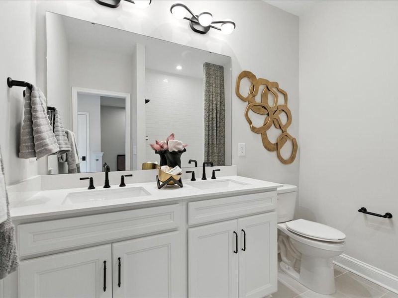 Representative furnished interior of a home built from the Clarion by Tri Pointe Homes in Grahym at Southbridge, Fort Mill (Image 28).