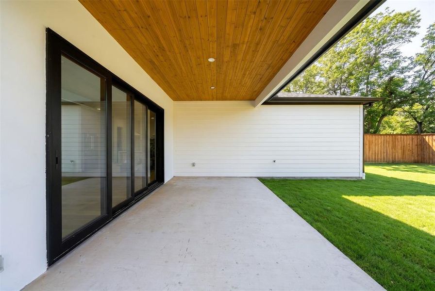 Exterior details and patio area of a home in , Dallas (Image 26).