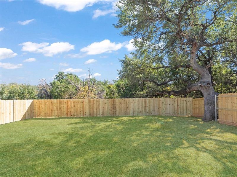 View of fenced backyard View of fenced backyard
