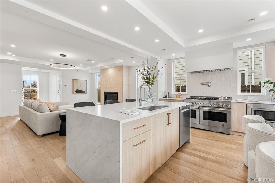 Furnished interior view inside a new home in , Denver (Image 40).