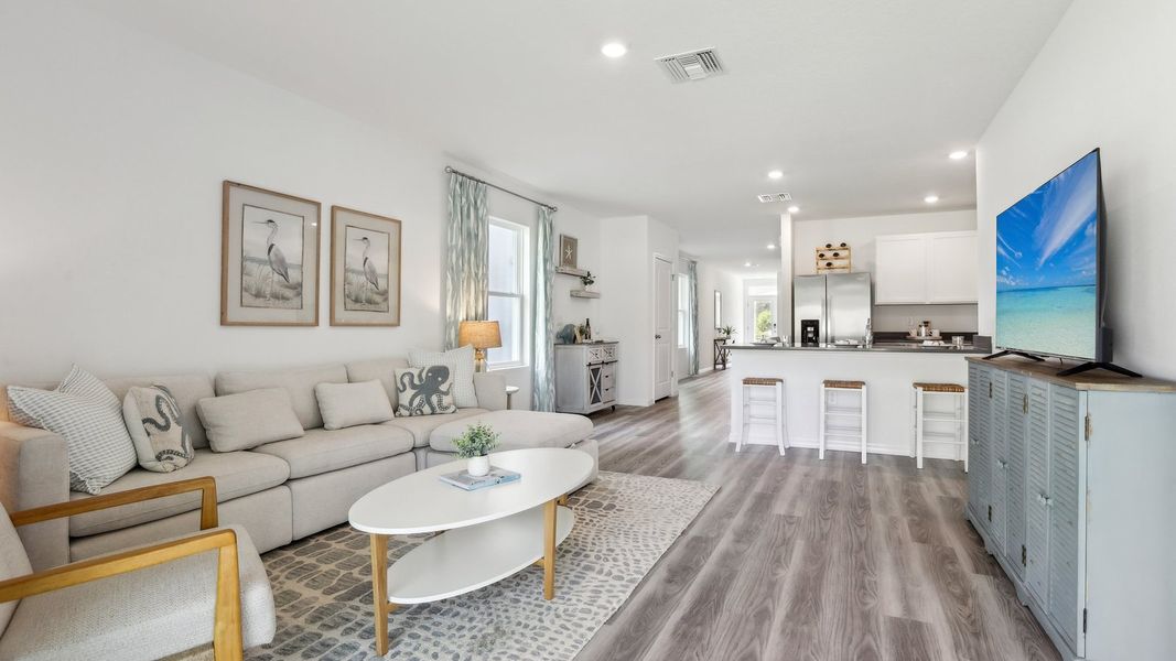 Representative furnished interior of a home built from the Allex II by D.R. Horton in Deerbrook, Land O' Lakes (Image 9).