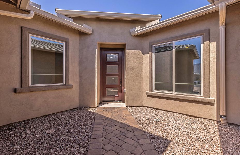 Exterior details and patio area of a home in Vistoso Canyon Estates, Oro Valley (Image 3). Exterior details and patio area of a home in Vistoso Canyon Estates, Oro Valley (Image 3).