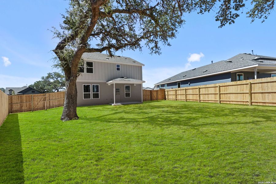 Exterior details and patio area of a home in Corley Farms, Boerne (Image 3).
