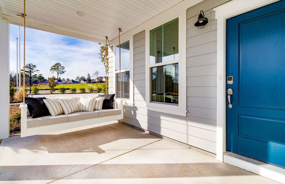 Lovely Northridge front porch swing.
