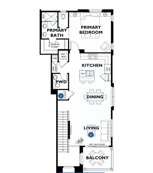 2D floor plan layout of this home in Encanterra® a Trilogy® Resort Community, Queen Creek, AZ (Image 2). 2D floor plan layout of this home in Encanterra® a Trilogy® Resort Community, Queen Creek, AZ (Image 2).