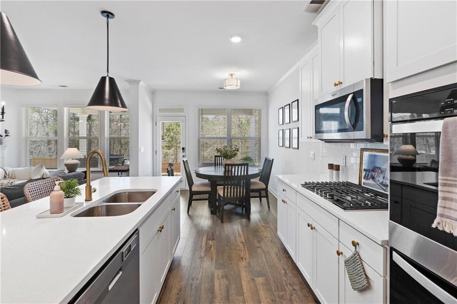 Furnished interior view inside a new home in Water Oak Estates, Lawrenceville (Image 14).