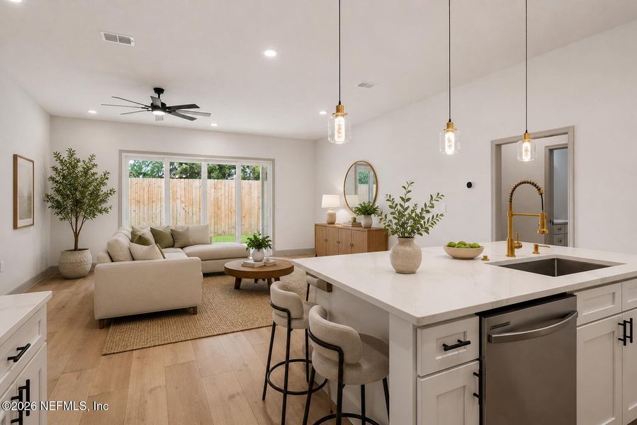 Furnished interior view inside a new home in , Orange Park (Image 10).