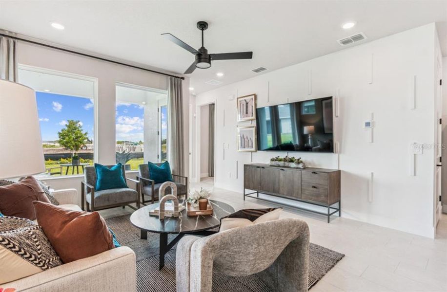 Furnished interior view inside a new home in Gracewater at Sarasota, Sarasota (Image 6).