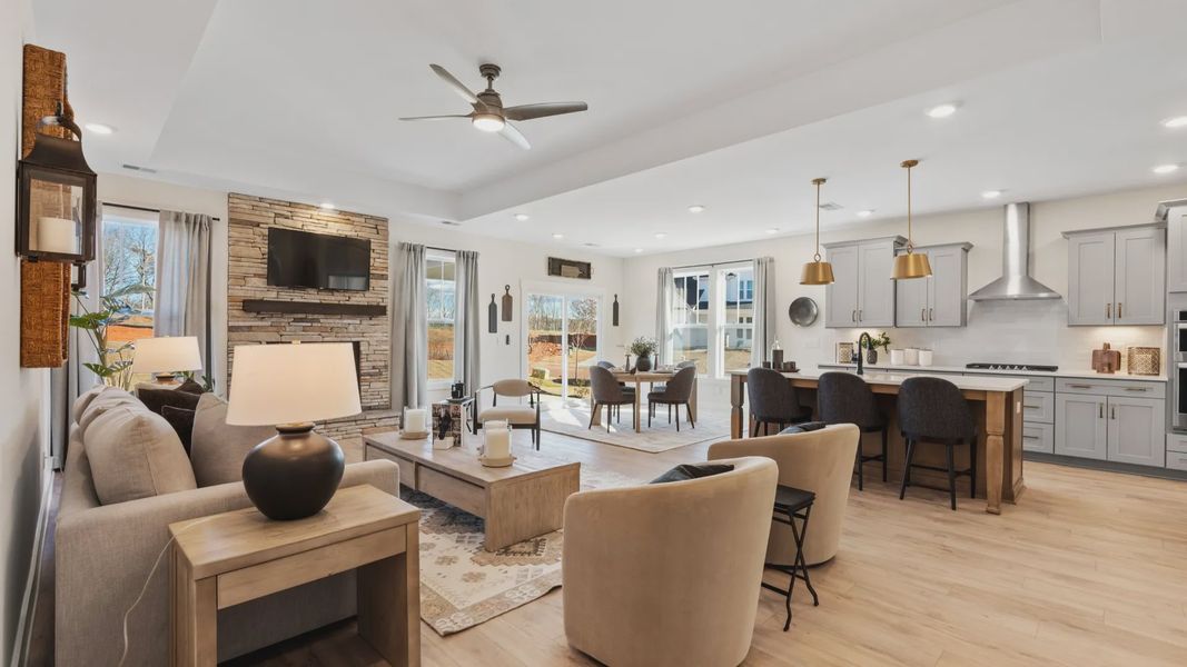 Furnished interior view inside a new home in Fox Hollow, Spartanburg (Image 13).