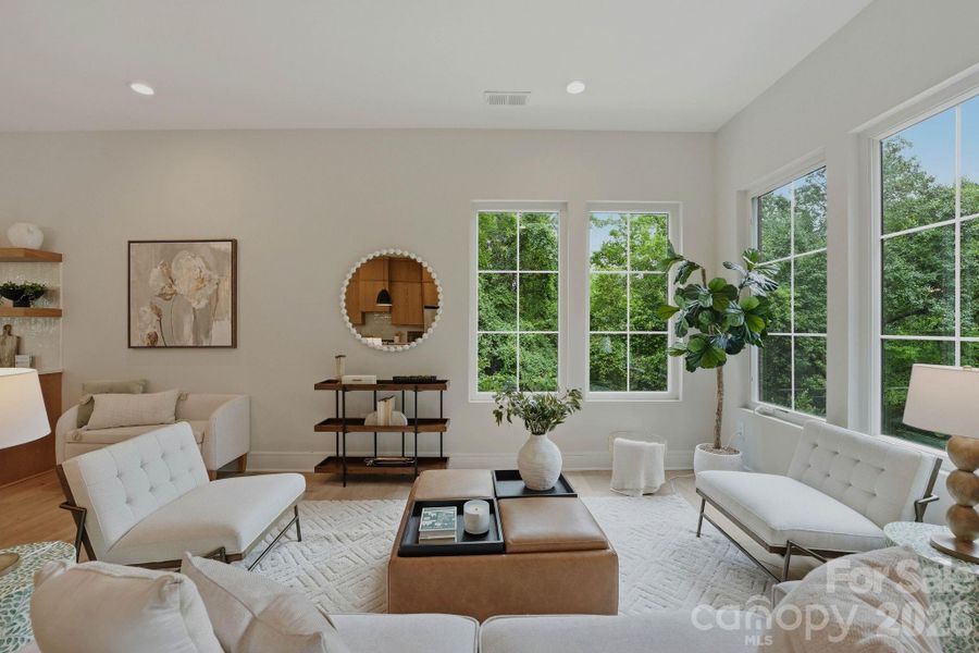 Furnished interior view inside a new home in , Charlotte (Image 23).