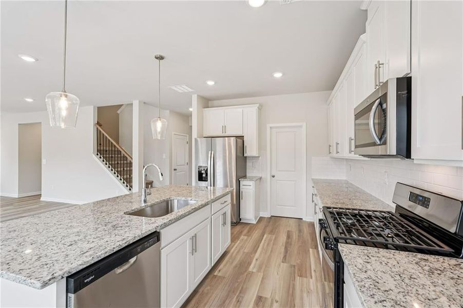 Furnished interior view inside a new home in Harmony Manor, Fairburn (Image 8).