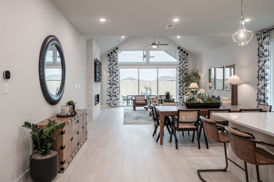 Representative furnished interior of a home built from the Falcon by Tri Pointe Homes in Pecan Ridge, Fulshear (Image 66).