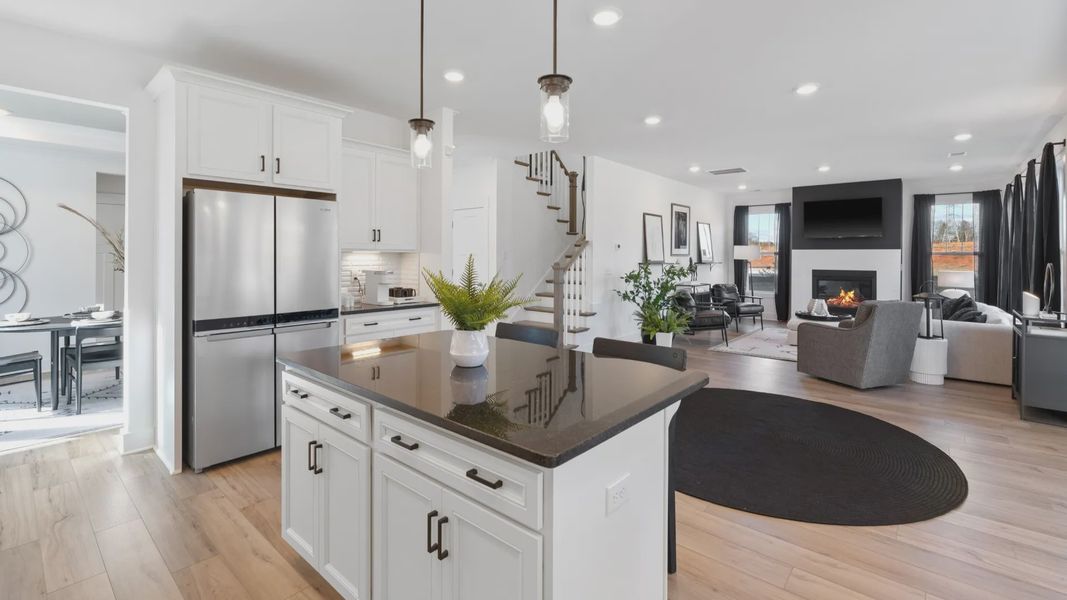 Furnished interior view inside a new home in Iris Meadows, Moore (Image 13). Furnished interior view inside a new home in Iris Meadows, Moore (Image 13).