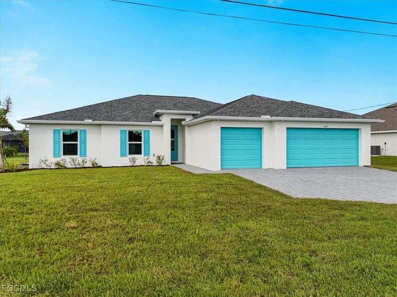 Exterior details and patio area of a home in Cape Coral, Cape Coral (Image 24).