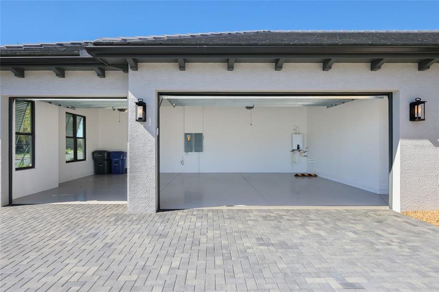 Exterior details and patio area of a home in Wild Blue at Waterside, Sarasota (Image 31). Exterior details and patio area of a home in Wild Blue at Waterside, Sarasota (Image 31).
