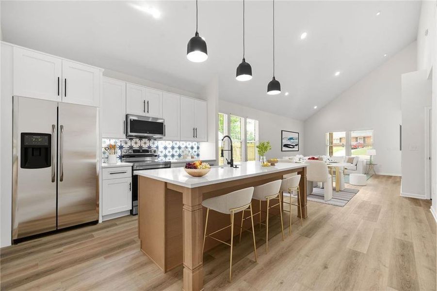 Furnished interior view inside a new home in , Atlanta (Image 14).