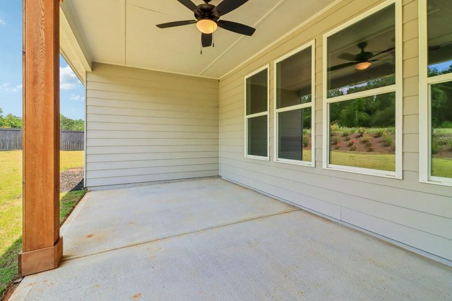 Exterior details and patio area of a home in Pinegate, Covington (Image 17).