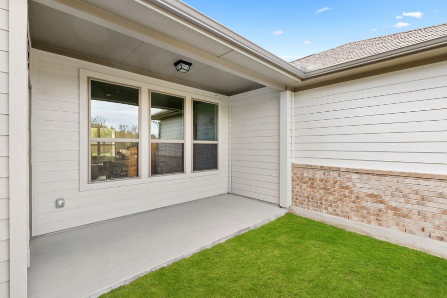 Rear Covered Patio