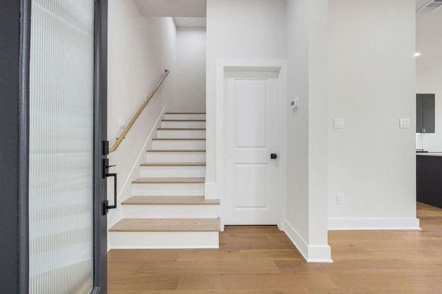 Welcoming foyer with staircase Welcoming foyer with staircase