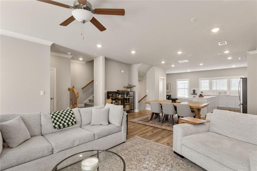 Furnished interior view inside a new home in Terrace at Riverview Landing, Smyrna (Image 6).