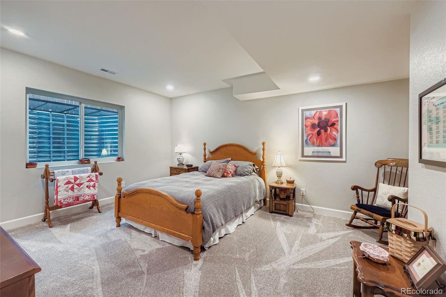 Fourth Bedroom in Finished Basement