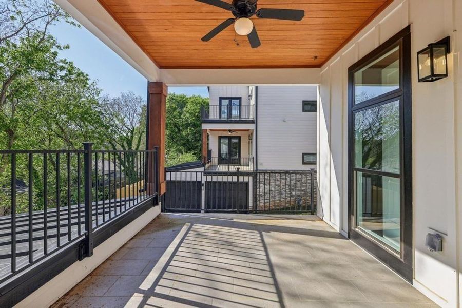 Exterior details and patio area of a home in , Atlanta (Image 3). Exterior details and patio area of a home in , Atlanta (Image 3).