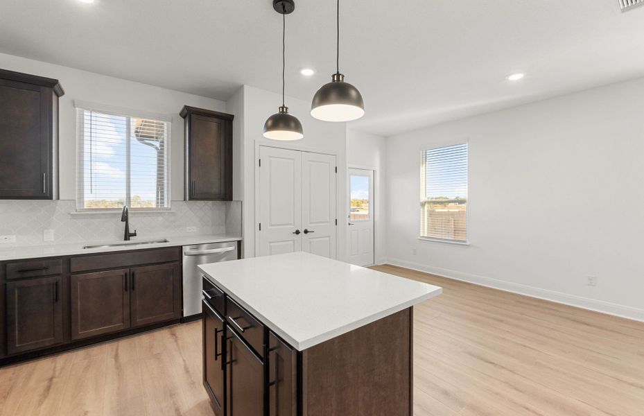 Furnished interior view inside a new home in Patterson Ranch, Georgetown (Image 12).