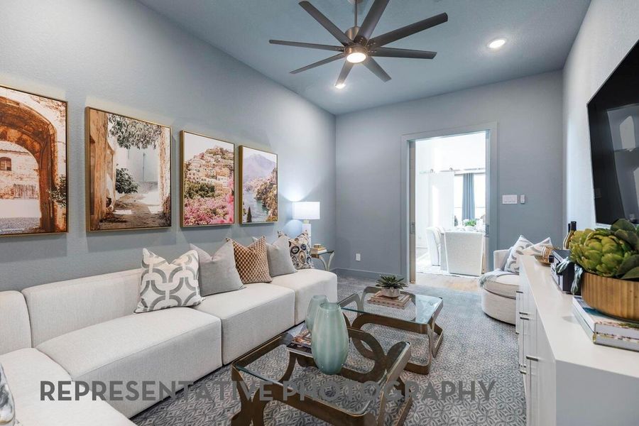 Furnished interior view inside a new home in Cross Creek West, Fulshear (Image 45).