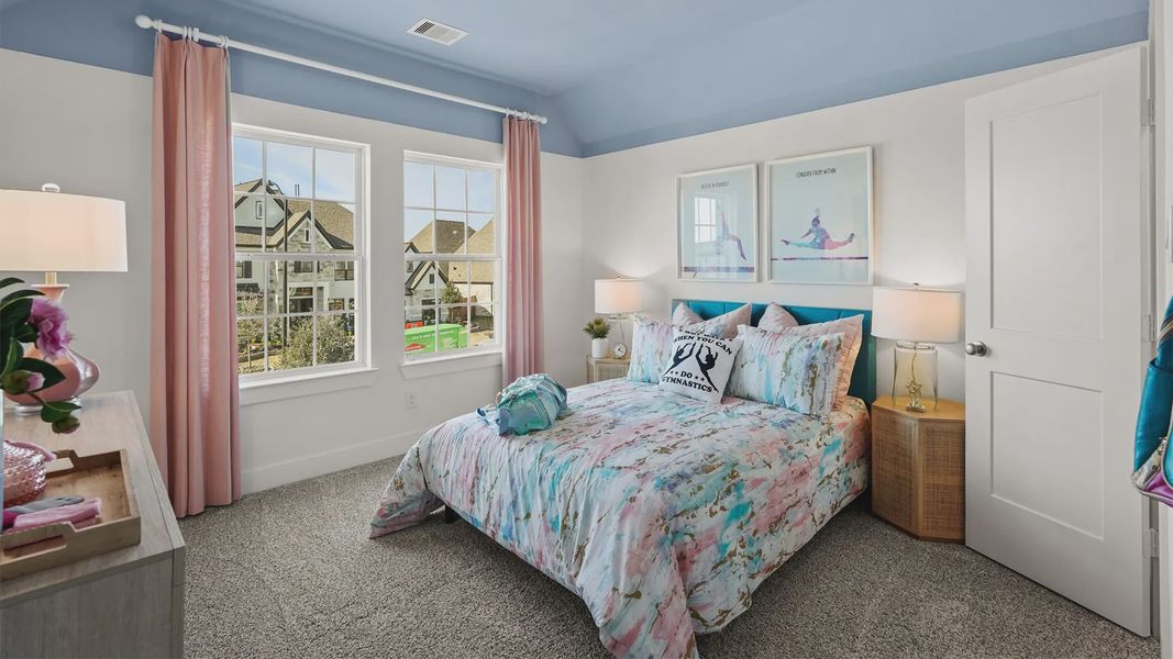 Representative furnished interior of a home built from the Medina by Chesmar Homes in Elyson 50's, Katy (Image 25).