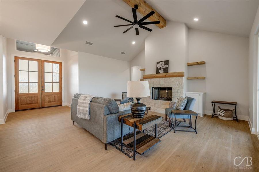 Furnished interior view inside a new home in , Abilene (Image 15).