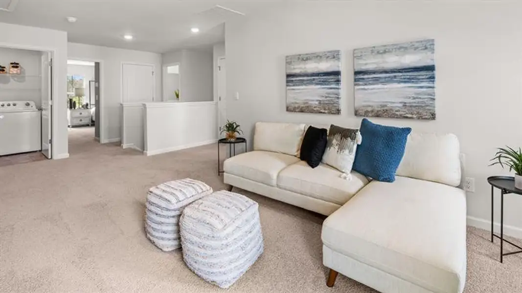 Furnished interior view inside a new home in Lost Creek, Dallas (Image 24).