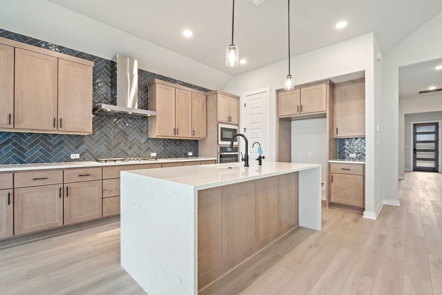 Furnished interior view inside a new home in Lariat, Liberty Hill (Image 14). Furnished interior view inside a new home in Lariat, Liberty Hill (Image 14).