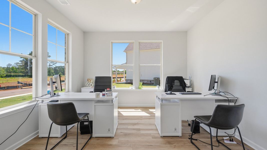 Representative furnished interior of a home built from the Stonefield - Side Entry by DRB Homes in Brighton, Locust Grove (Image 7).