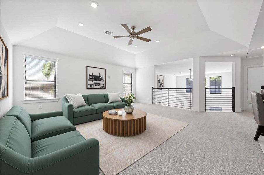 Furnished interior view inside a new home in Sorella, Tomball (Image 17).