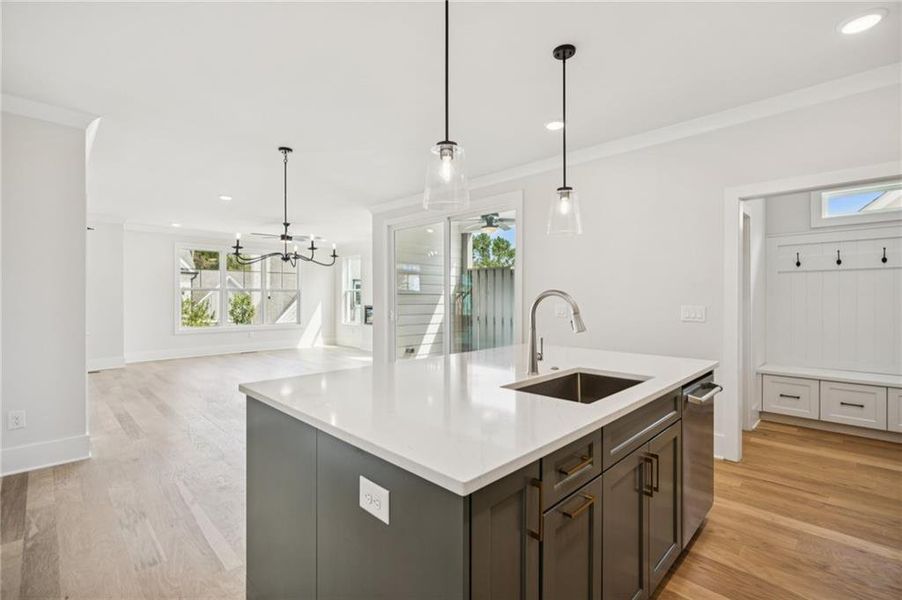 Furnished interior view inside a new home in , Roswell (Image 9).